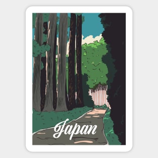 Vintage Japanese Forest Sticker